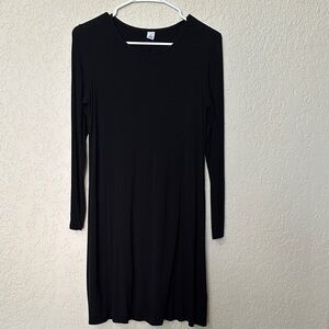 Old Navy Classic Black Long-Sleeve Women's Dress XS